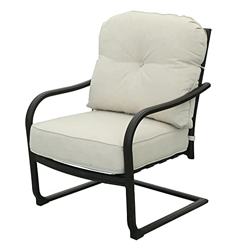 iPatio Florence Aluminum C Spring Chair, Set of 2
