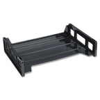 Business Source 42585 Stacking Tray Side Load 8-9/10-Inch X13-1/5-Inch X2-9/10-Inch Black