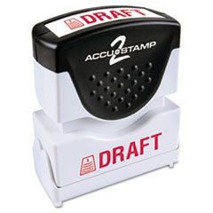 Stamp,Red,Draft,1-5/8'X1/2'