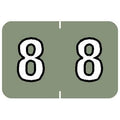 Tabbies Barkley Nbkm Compatible 91600 Series Numeric Labels, Gray '8', 1   H X 1-1/2   W Label Size, Filing Color Code System,