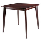 Pauline Dining Table - Elegant Solid Wood Table with Walnut Finish, 34' W x 34' D x 29.33' H, Perfect for Dining Room or Kitchen