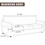 Searchi Stretch Sofa Cover Printed Couch Cover, Floral Pattern 4 Pieces Sofa Slipcover With 3 Separate Cushion Cover, Washable Furniture Protector For Living Room(Sofa, Green Flowers)