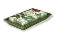 October Hill Ceramic Guest Towel Caddy/Tray, Green