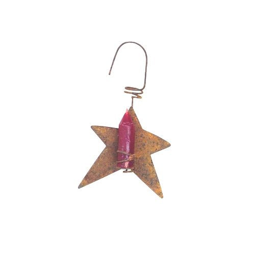 CWI Gifts 4-Piece Star Candle Holder Set, 3-Inch