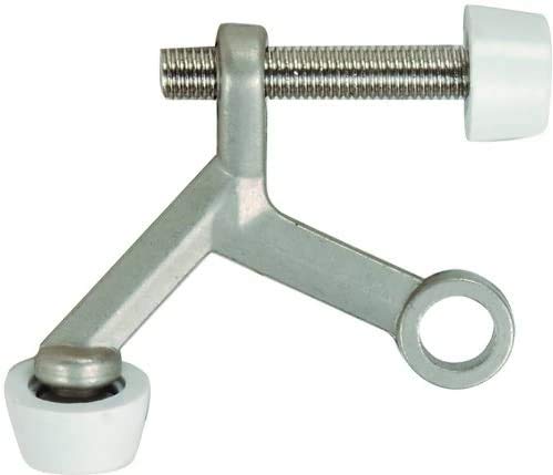 25 Pack - Designers Impressions Satin Nickel Lite Duty Hinge Pin Adjustable Door Stop : 8525