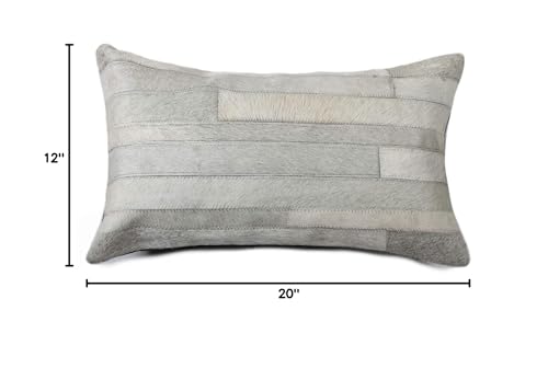 HomeRoots 12' X 20' X 5' Gray Pillow