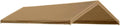 Valanced Beige Canopy Replacement Cover Top Roof Tarp Top For Canopy Frames (20'X20' Beige (For 18.6' X 20' Frames))