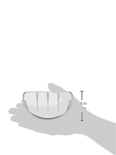 Ez-Flo Clear Replacement Bathroom Plastic Soap Dish, 15204