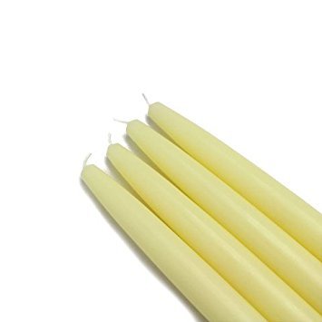Ivory Taper Candles 6 Made in The U.S.A. (12 Pack) VOT-030
