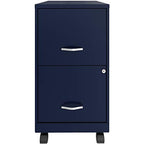 Lorell Lys Soho File/File Mobile File Cabinet, Navy