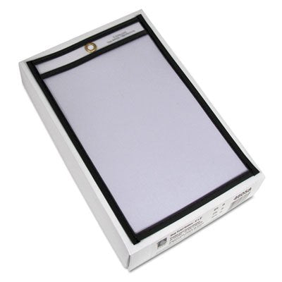 Shop Ticket Holders, Stitched, Both Sides Clear, 5 X 8, 25/Bx, Sold As 1 Box, 8Pack , Total 8 Box