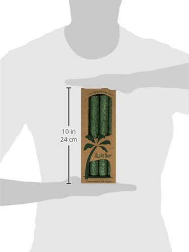 Aloha Bay Palm Tapers, Green, 4 Count
