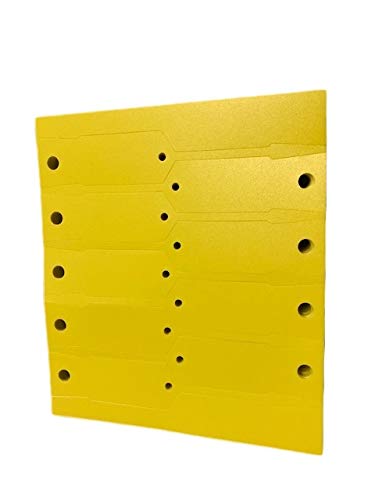 Yellow Self Locking Key Tags (100 Per Pack)
