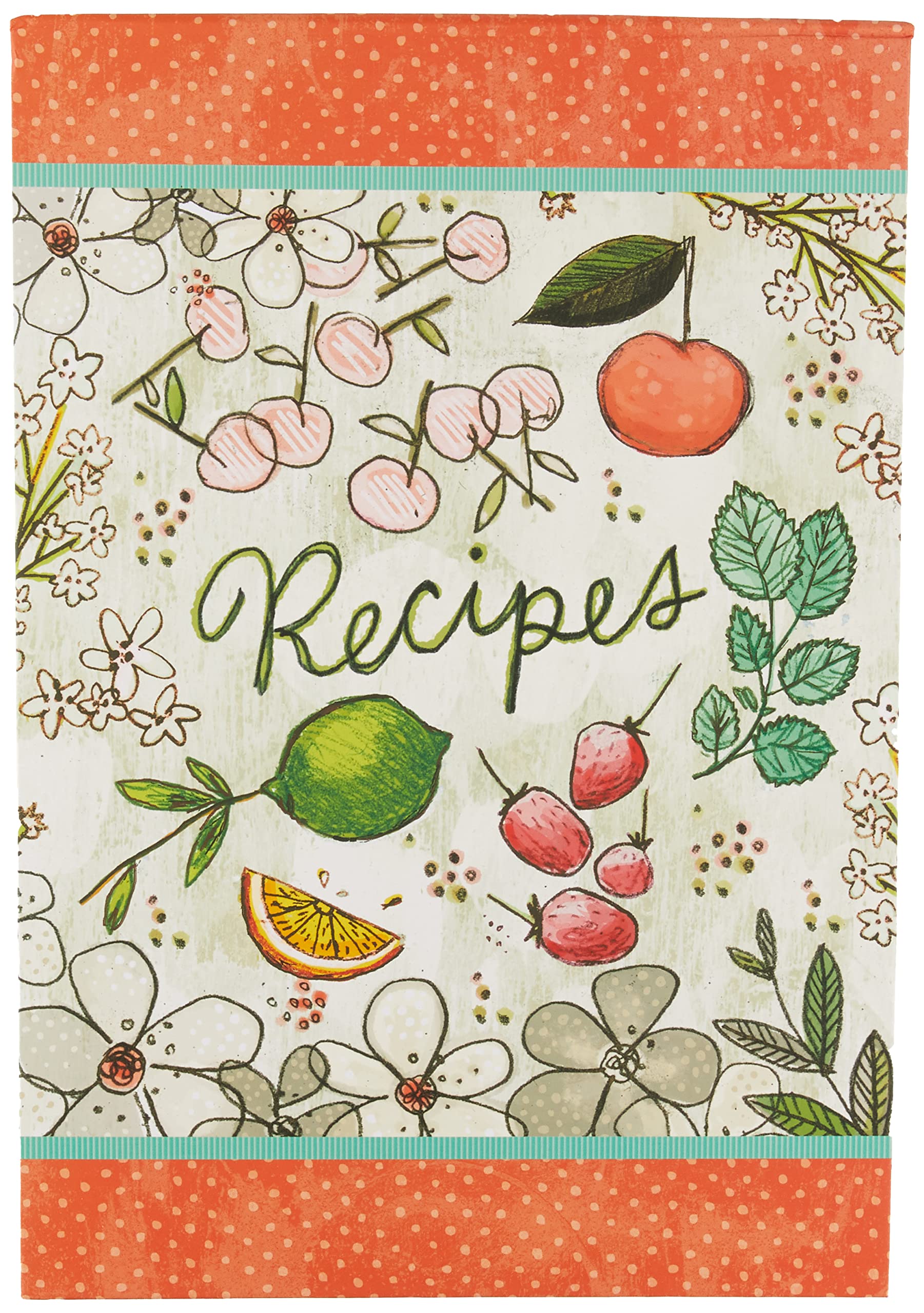 C.R. Gibson Vertical Recipe Keeper Flip Stand, Multicolor, Model QFR3-16556, Fruit Fusion Design