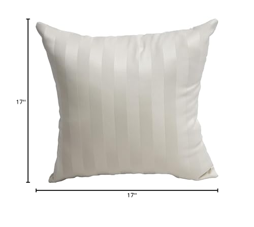 Blazing Needles Indoor Throw Pillow, 17 x 17, Shimmer Cream