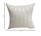 Blazing Needles Indoor Throw Pillow, 17 x 17, Shimmer Cream
