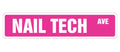 SignJoker] Nail TECH Street Sign Technician Beauty Salon Gift Novelty Road Wall Plaque Decoration
