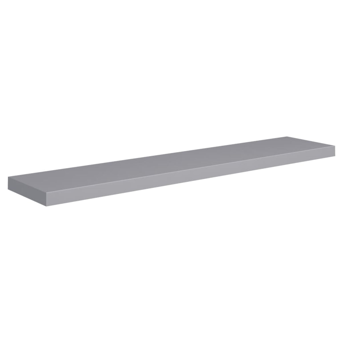 Vidaxl Floating Wall Shelf Gray 47.2 Inch X9.3 Inch X1.5 Inch  Mdf