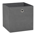 vidaXL Storage Boxes 4 pcs Non-woven Fabric 11x11x11 Gray