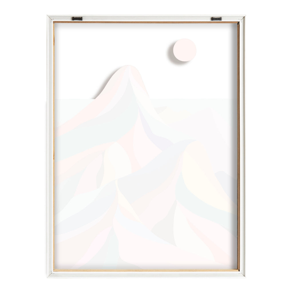 Blake MCM Mountains Framed Printed Glass by Rachel Lee of My Dream Wall
