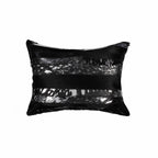 HomeRoots Decor 12-inch x 20-inch x 5-inch Black & Silver - Pillow