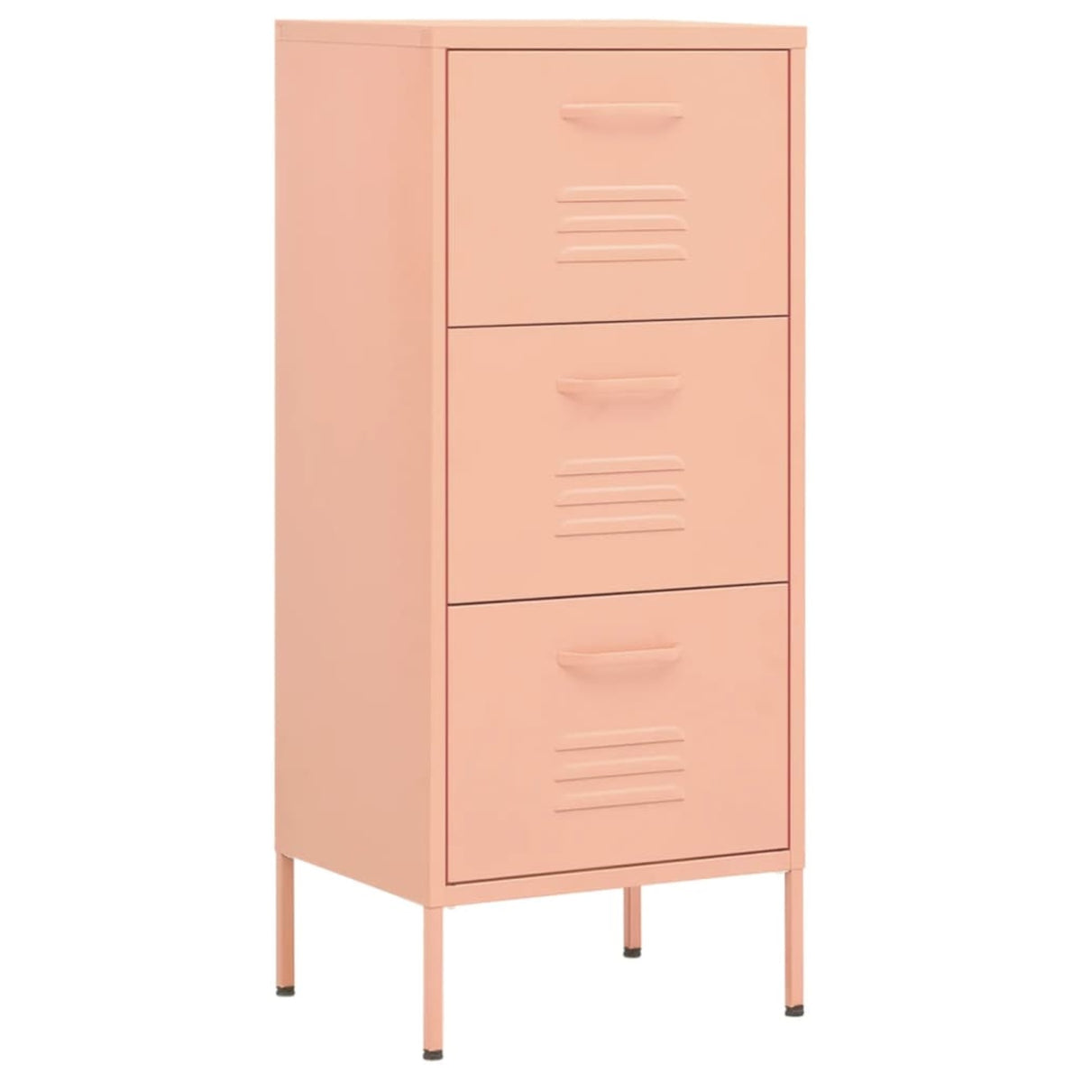 Vidaxl Storage Cabinet Pink 16.7 Inch X13.8 Inch X40 Inch  Steel