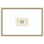 Yappy Hour Ticket Sage Green Wall by Lucky Guava Framed Wall Art Print
