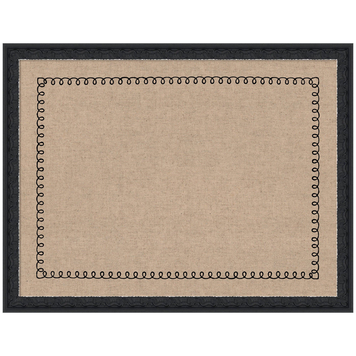 Pinboard Black Scallop Print