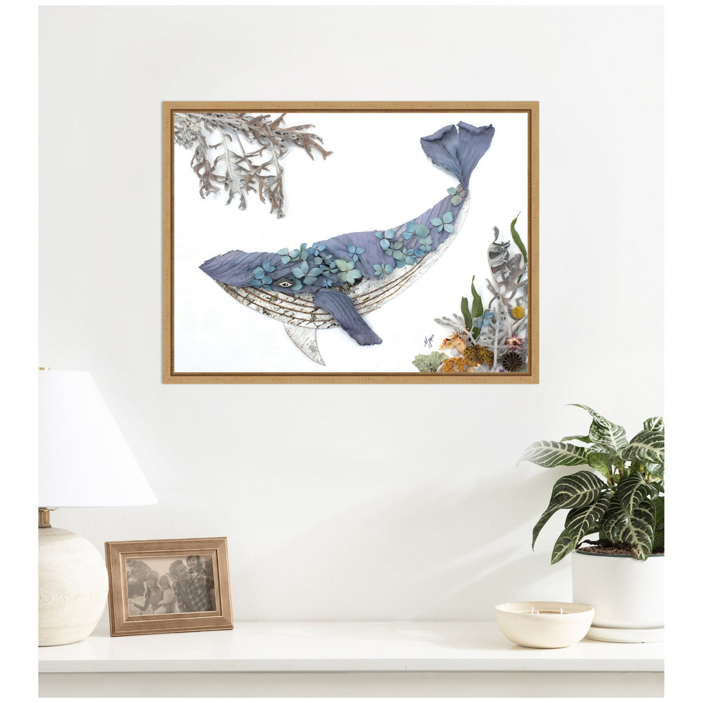 Whale by Madeline Jeppesen Framed Canvas Wall Art Print