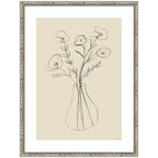 Floral Vase by Gabrielly Guedes Framed Wall Art Print
