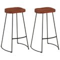 vidaXL Gavin Bar Stools 2 pcs 19.7''x15.7''x30.7'' Solid Wood Mango