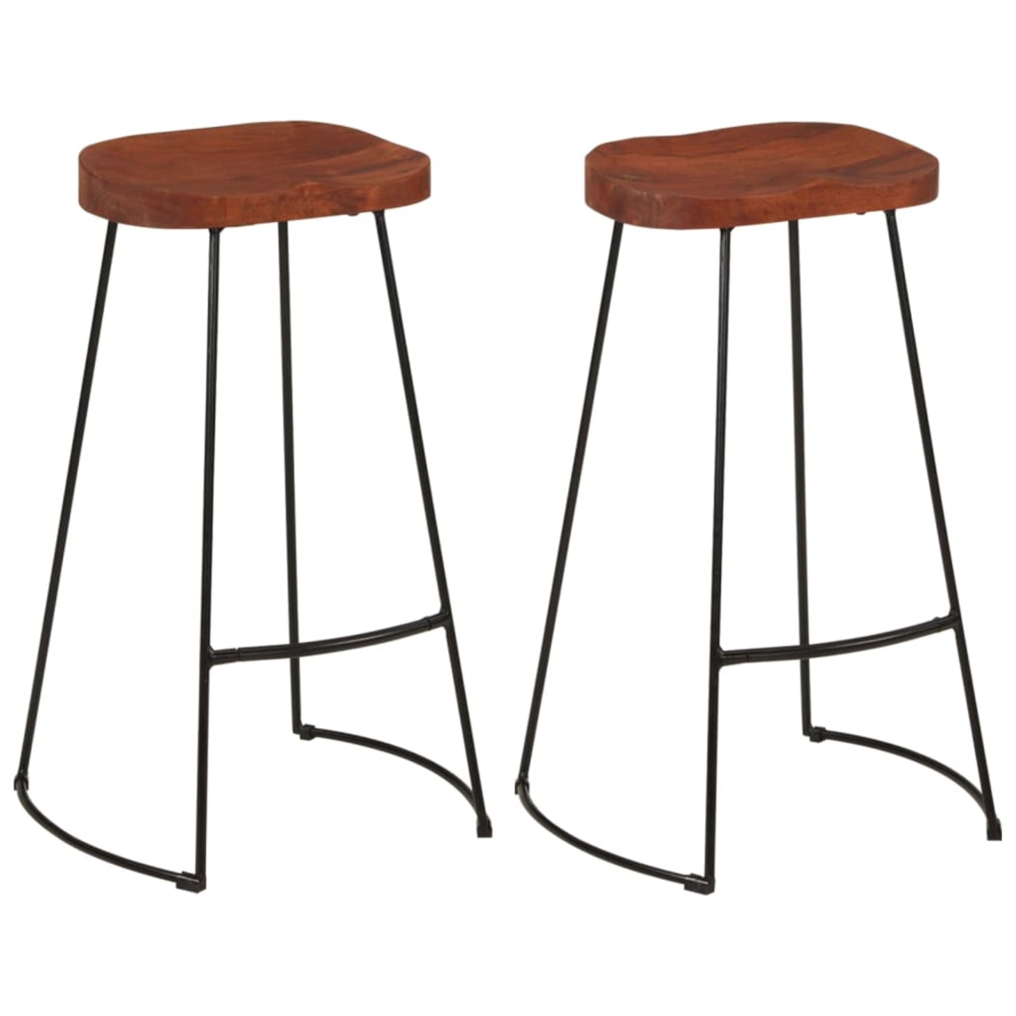 vidaXL Gavin Bar Stools 2 pcs 19.7''x15.7''x30.7'' Solid Wood Mango
