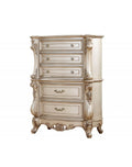 21 X 42 X 56 Antique White Wood Chest