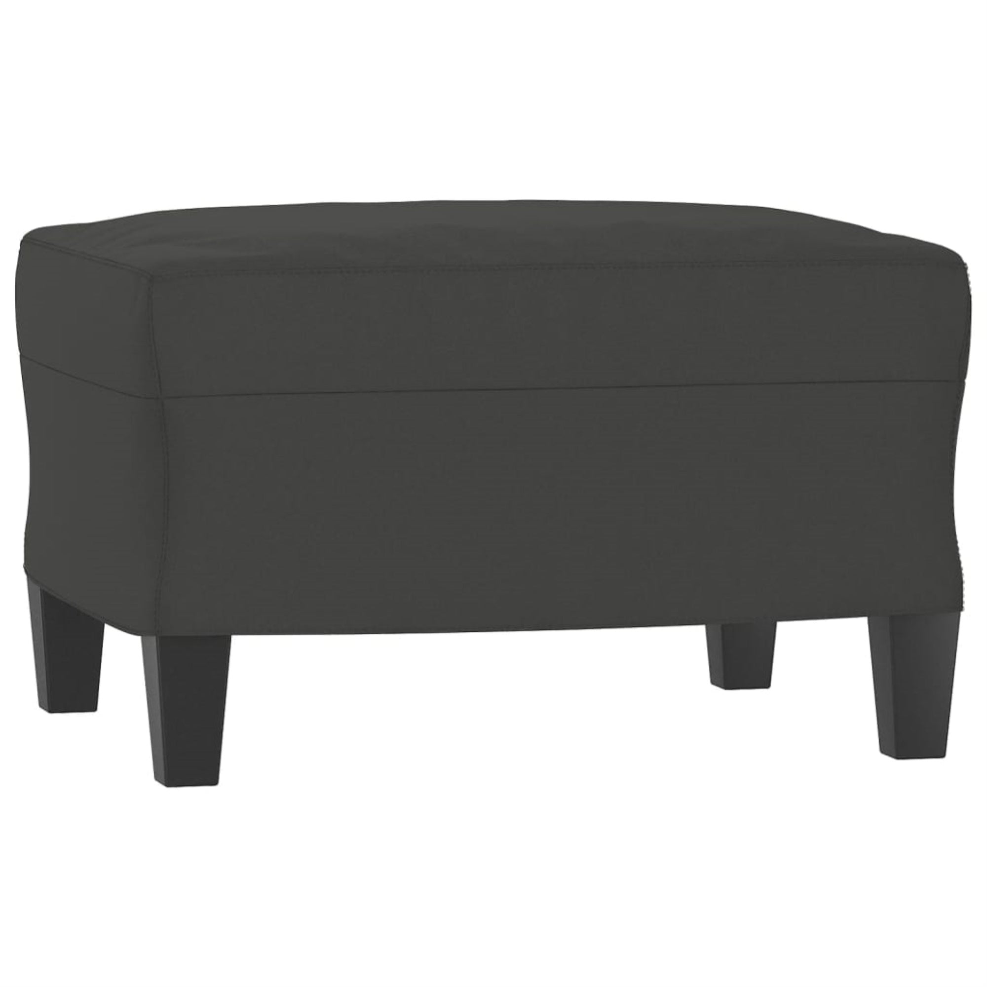 vidaXL Footstool Dark Gray 23.6''x19.7''x16.1'' Microfiber Fabric