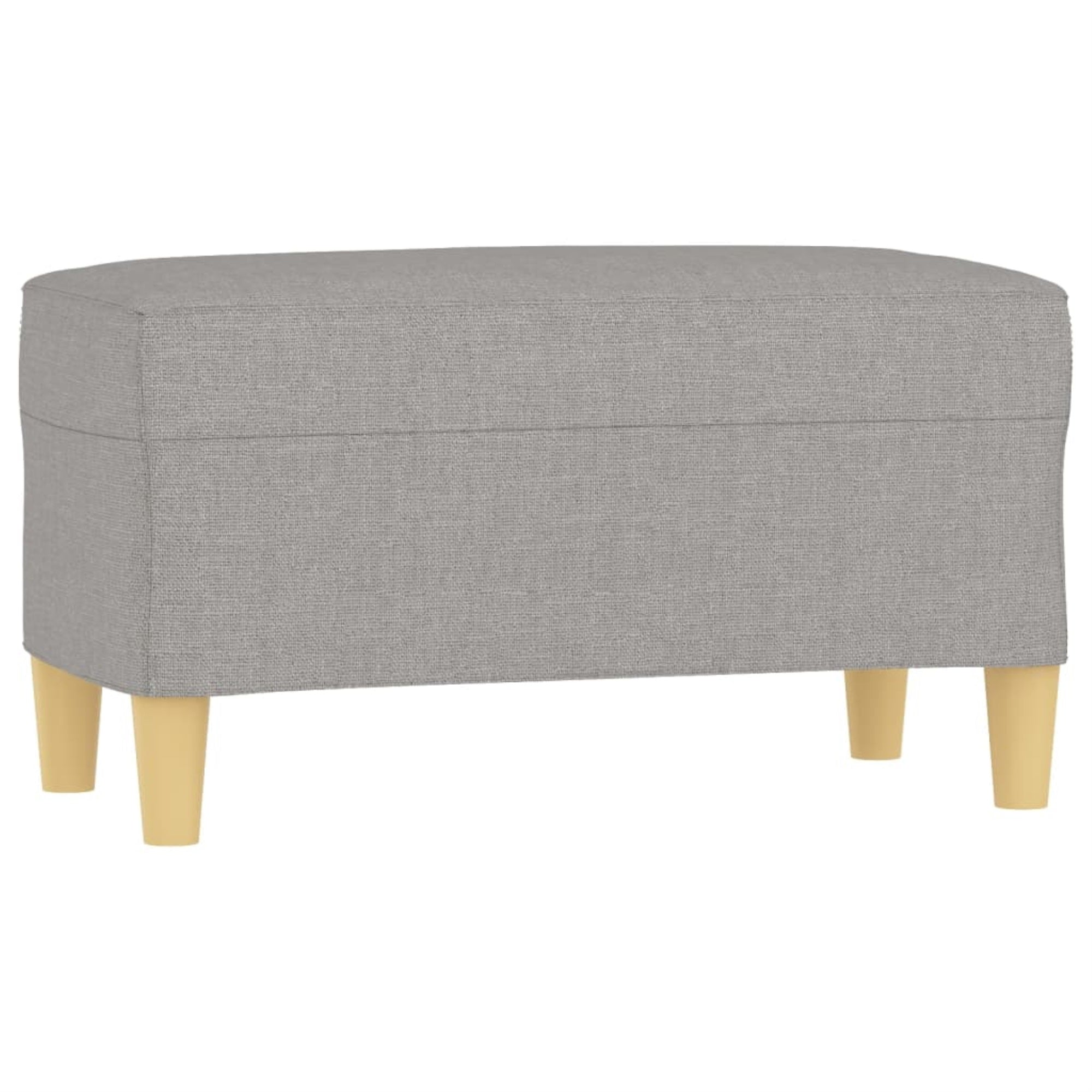 vidaXL Bench Light Gray 27.6''x13.8''x16.1'' Fabric