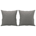 vidaXL Throw Pillows 2 pcs Dark Gray 15.7''x15.7'' Fabric