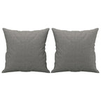 vidaXL Throw Pillows 2 pcs Dark Gray 15.7''x15.7'' Fabric