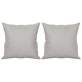 vidaXL Throw Pillows 2 pcs Light Gray 15.7''x15.7'' Microfiber Fabric