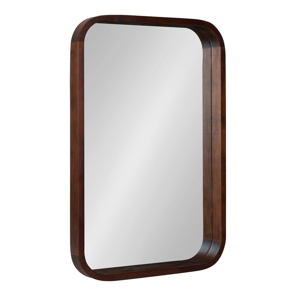 Hutton Wood Framed Radius Rectangle Mirror