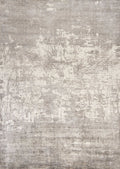 5X7 Beige Hand Loomed Abstract Brushstroke Indoor Area Rug