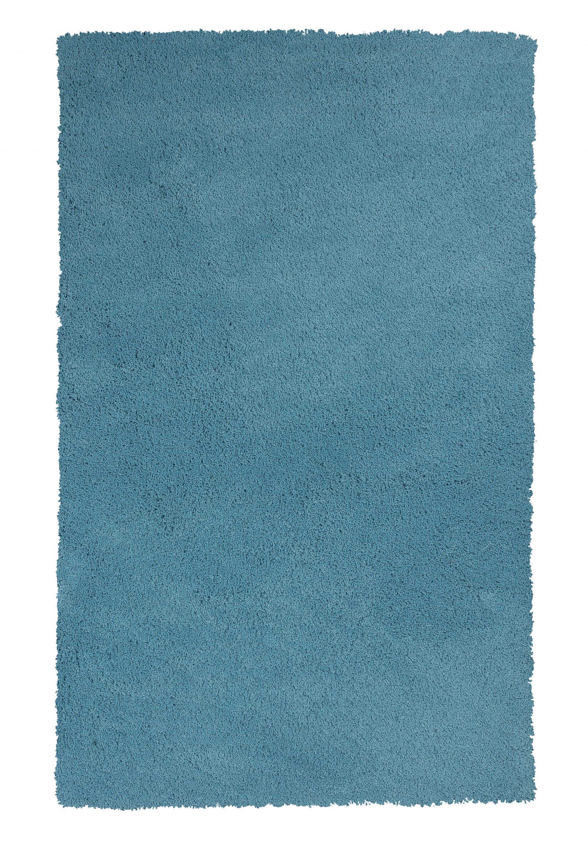 8X11 Highlighter Blue Indoor Shag Rug