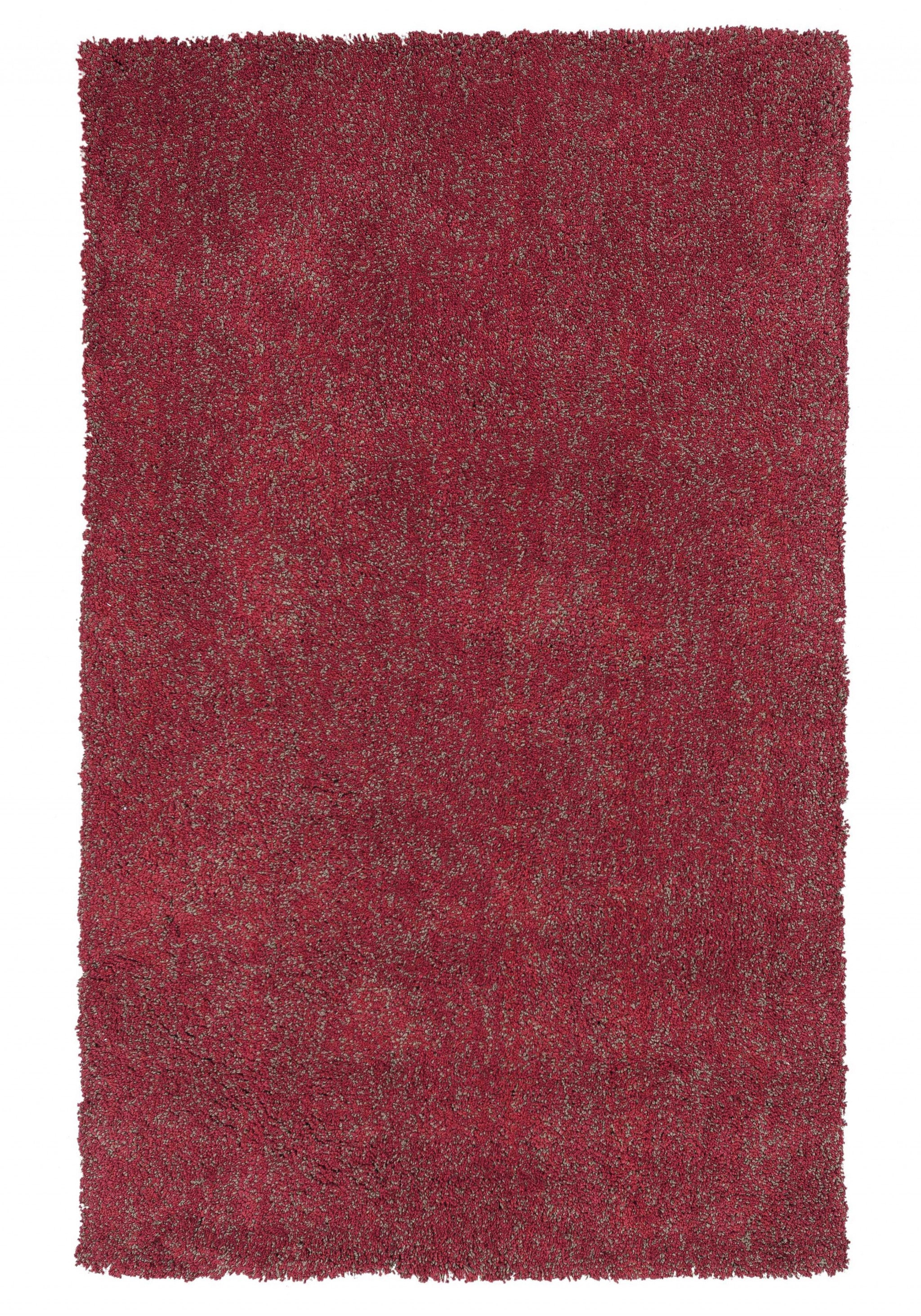9 X 13 Red Heather Indoor Shag Rug
