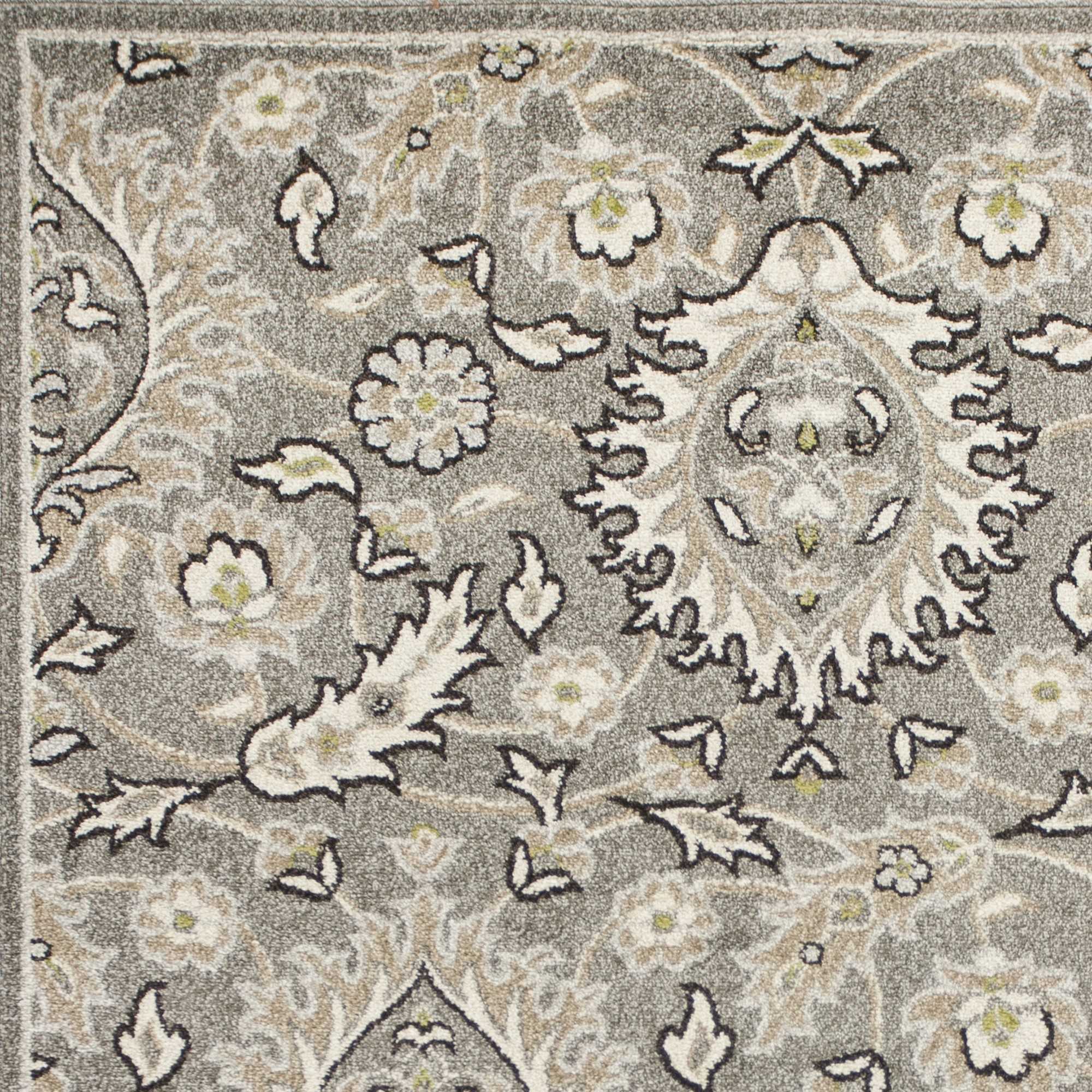 HomeRoots Decor 23' x 45' UV-Treated Polypropelene Grey Area Rug