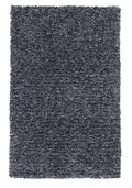 3X5 Black Heather Indoor Shag Rug