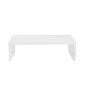 47.25 X 23.63 X 13.98 High Gloss White Lacquered Mdf Rectangle Coffee Table