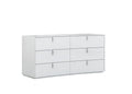 62 X 19 X 30 White  Dresser