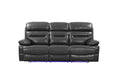 89 X 40 X 41 Gray  Power Reclining Sofa