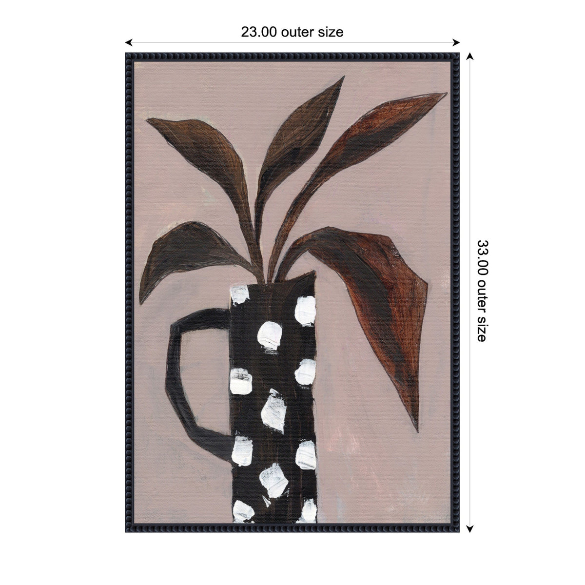 Sylvie Beaded Spotlight on Nature Framed Canvas by Nikita Jariwala