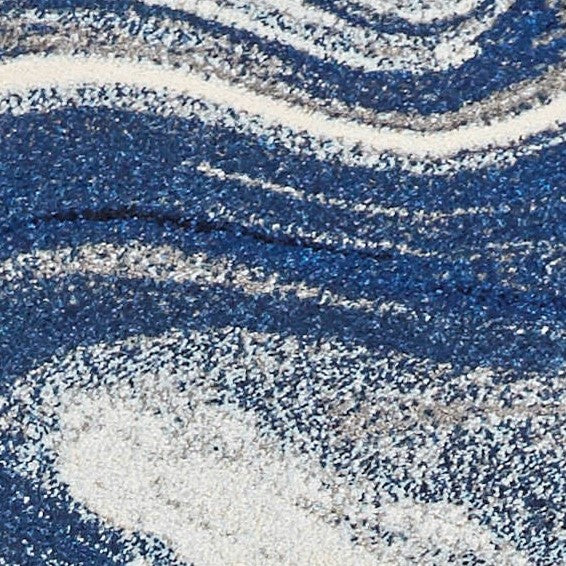 HomeRoots Decor 60' X 90' X 0.'5' Blue Polypropelene Rug