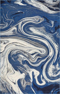 99 X 122 Blue Polypropylene Rug